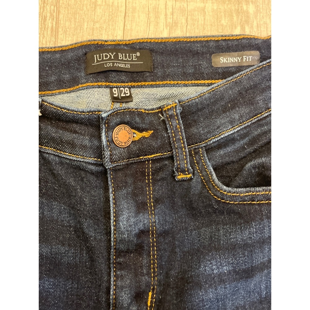 Judy Blue Los Angeles Womens Skinny Fit Jeans Dark Wash Size 9/29 Denim